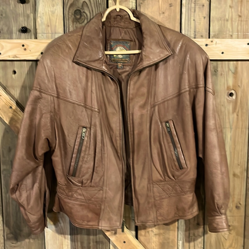 Vintage Adventure Bound Originals by Wilsons leather jacket.